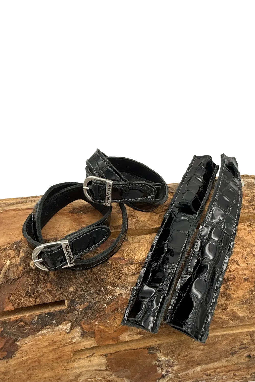Spoorbeschermer Croco Zwart Lak - Afbeelding 2